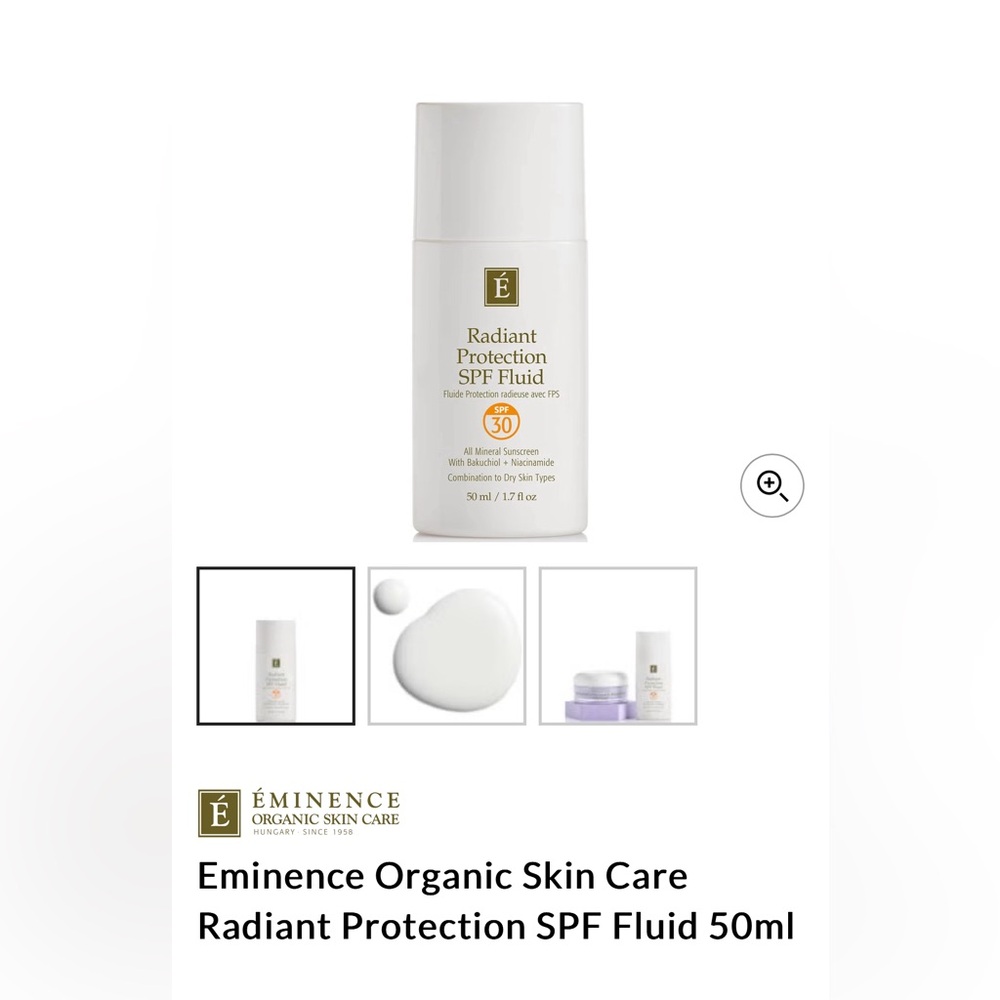 Eminence Organic Skincare Radiant Protection SPF 30 Fluid